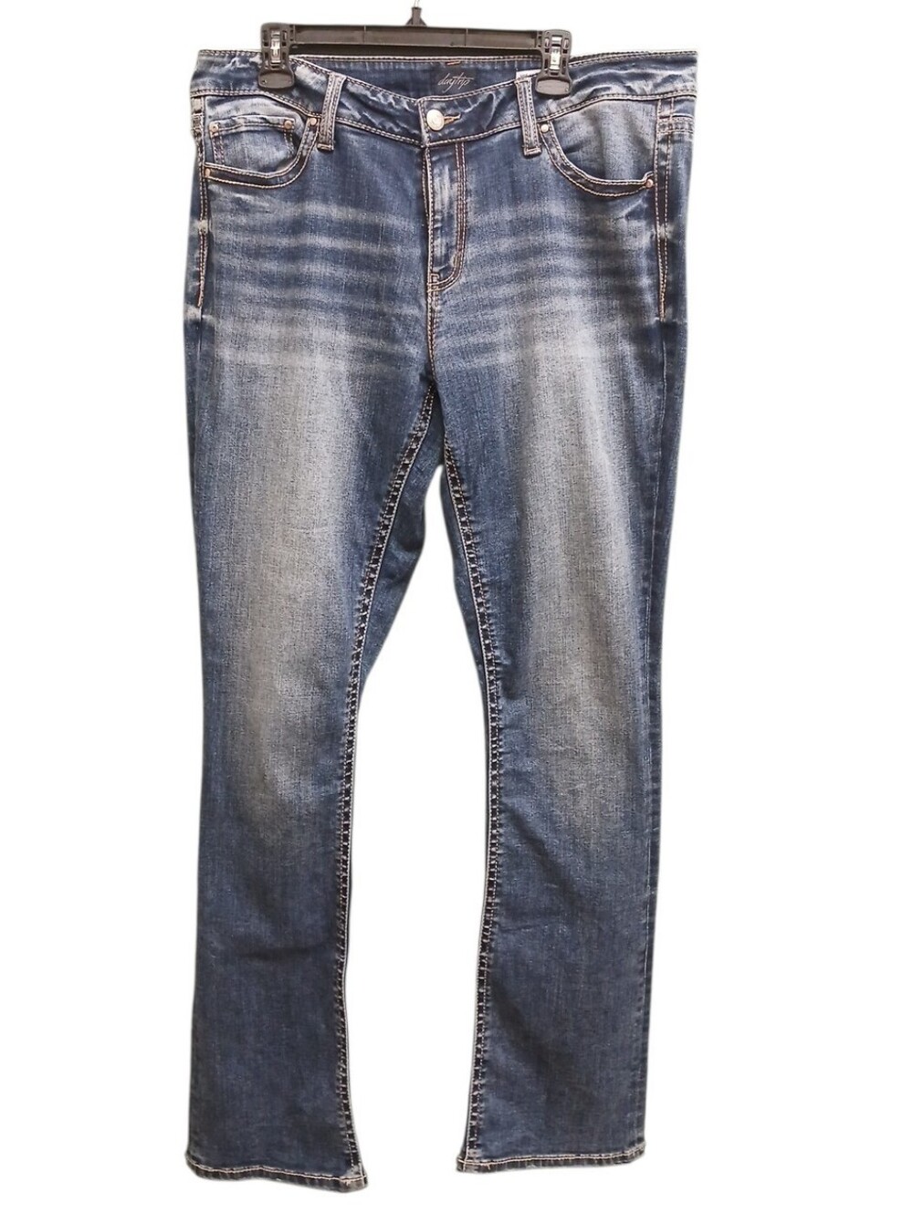 Daytrip Buckle Medium Wash Virgo Tailored Boot Jeans Size 36 XXLong